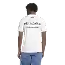 Adidas Camiseta Lifestyle de Hombre Blanco Talla M
