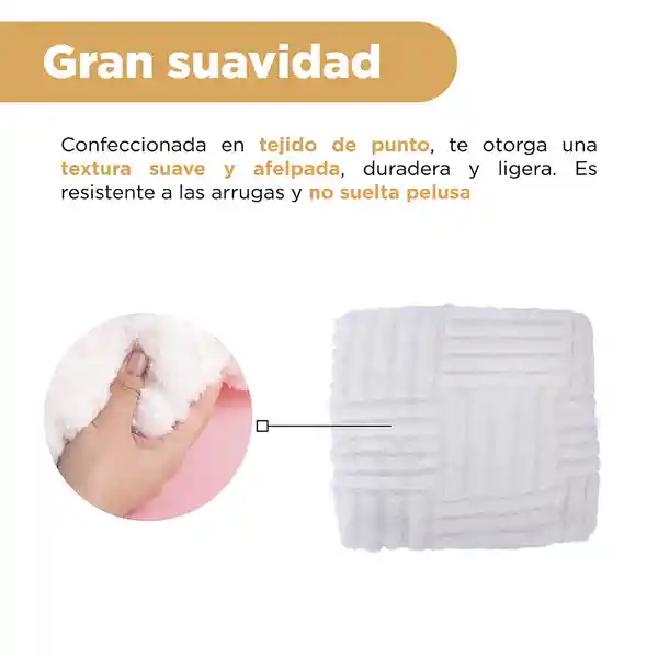 Manta Jacquard Beige Miniso