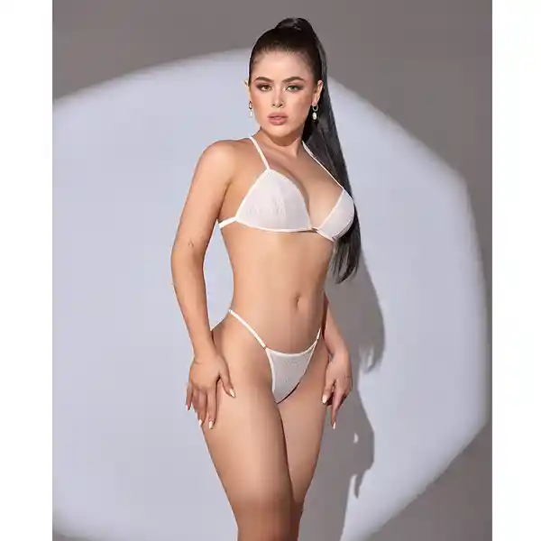 Conjunto Selena Blanco Cereza Lingerie