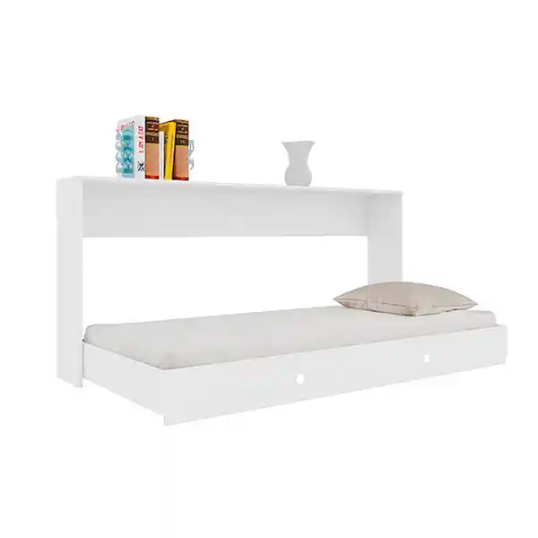 Muebles 2020 Cama Desplegable Sencilla Latino Blanco