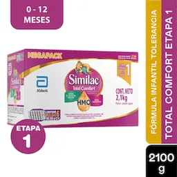 Similac Formula Infantil Total Comfort Etapa 1 Con Hmo 2100 Gramos