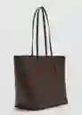 Bolso G Maribel2 Chocolate Talla 99 Mujer Mango