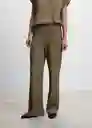 Pantalón Birbi Khaki Talla M Mujer Mango