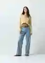 Blusa Tejido Mujer Amarillo Venecia Talla M Naf Naf