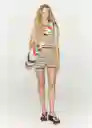 Short Fruit Marron Talla S Mujer Mango