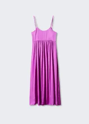 Vestido Isidi Fucsia Talla L Mujer Mango