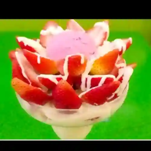 Fresas con Helado Pequeñas