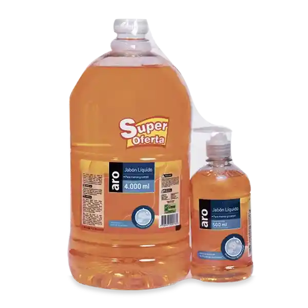 Aro Set Jabón Antibacterial Grande + Antibacterial Pequeño