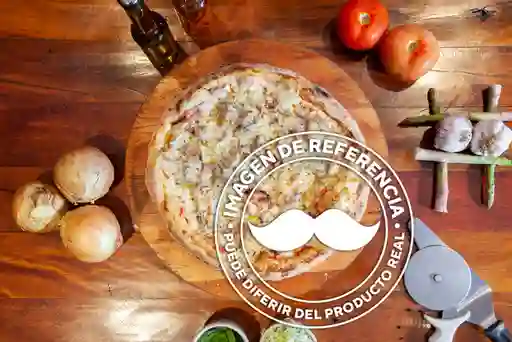 Pizza Jamón con Pollo y Champiñón