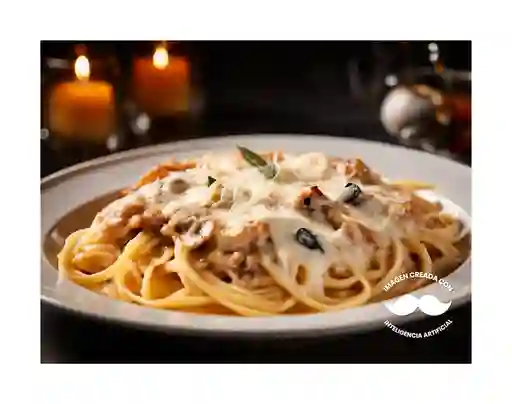 Pasta de Pollo y Champiñones