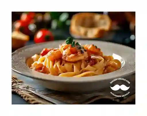 Pasta con Gamberi