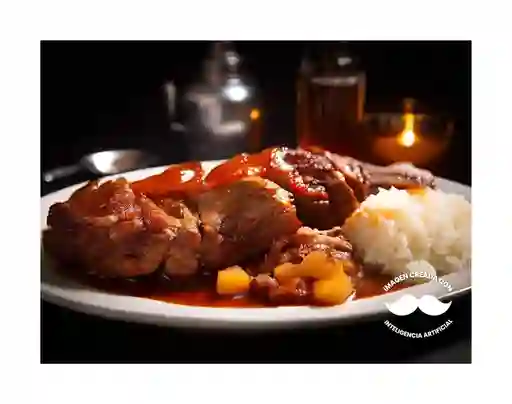 Corrientazo con Lomo de Cerdo Bbq