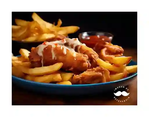 Pollo con Papas Fritas