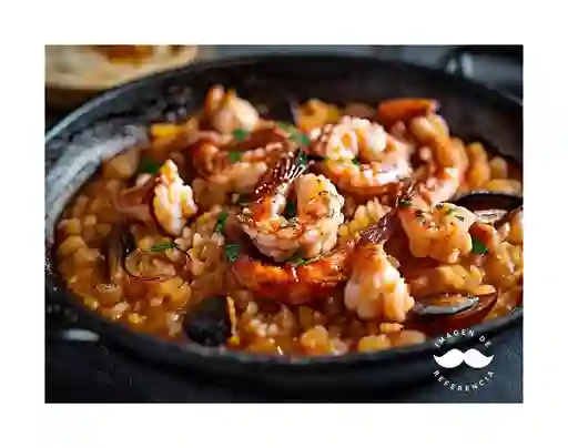 Arroz con Mariscos en Tinta de Calamar