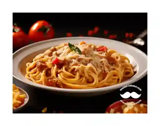 Espaguetti con Pollo