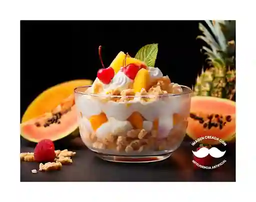 Fruta con Cereal y Yogur