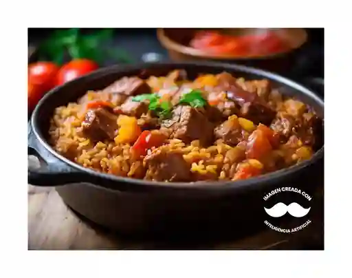 Arroz Paisa con Lomo, Carne O Pechuga.