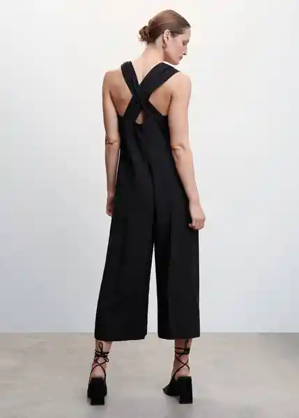 Enterizo Mono Ticket-H Negro Talla S Mujer Mango