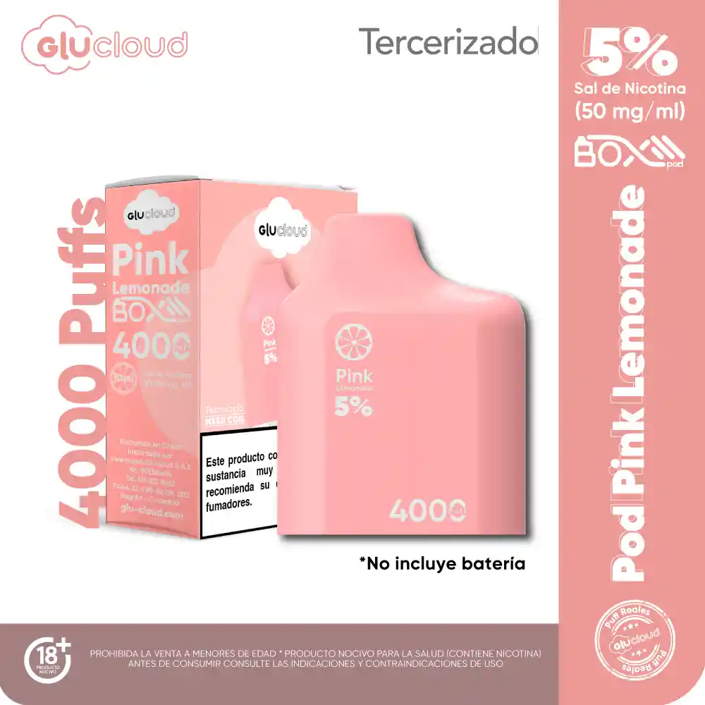 Glucloud Pink Lemonade Pod