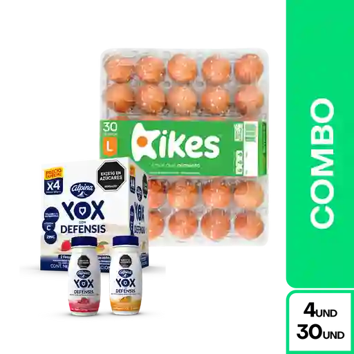 Combo Yox Bebida Láctea + Kikes Amor Que Alimenta Huevos