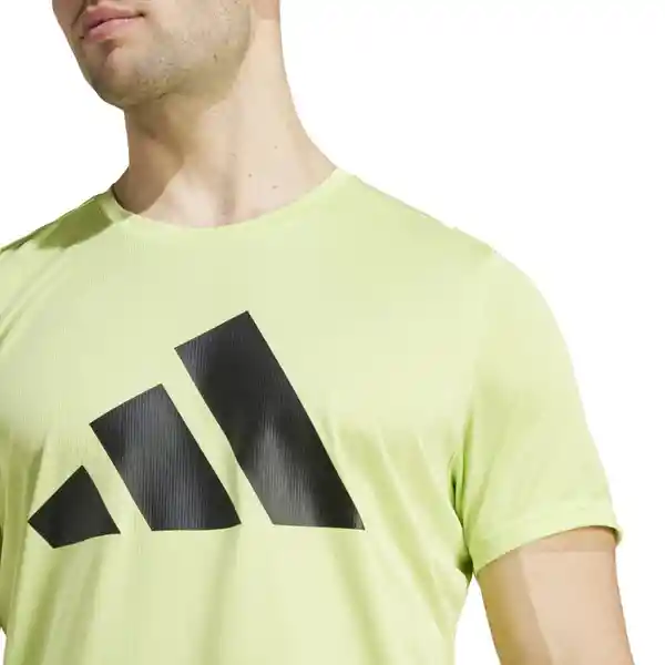 Adidas Camiseta Run It Tee Para Hombre Verde Talla L