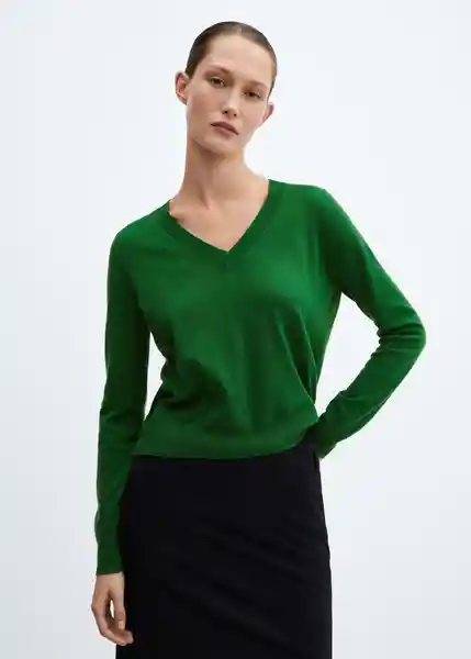 Jersey Lukav Verde Talla L Mujer Mango