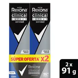 Rexona Desodorante en Aerosol Clinical Expert para Hombre 