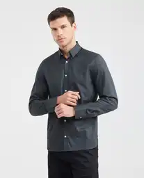 Camisa Premium Minisquare Negro Sombrío Talla M Chevignon