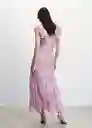 Vestido Molly Rosa Pastel Talla M Mujer Mango