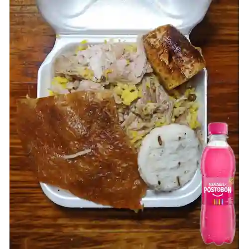 Combo Lechona + Postobón Manzana 250 ml