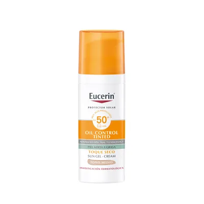 Eucerin Protector Solar Oil Control Tinted Tono Medio FPS 50+
