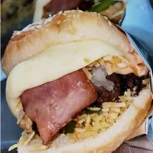 Hamburguesa doble carne ( res )