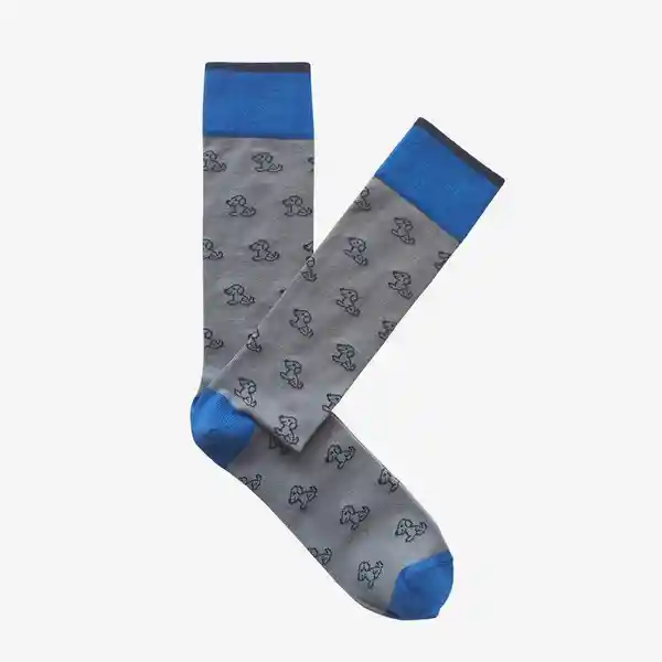 Giraffe Cool Medias Perritos Gris y Azul Talla 9-11