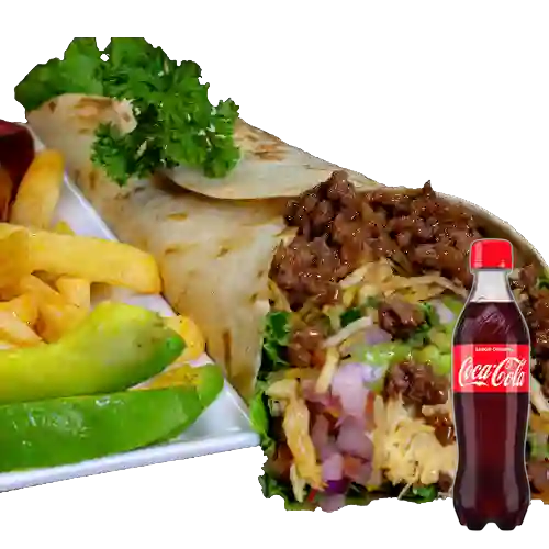 Combo Burrito de Carne +Cocacola Orig 400ml