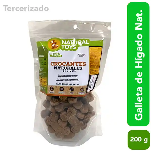 Natural Toys Galleta para Perro Sabor Hígado y Fibra Natural