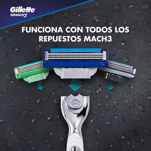 Gillette Máquina de Afeitar Desechable X 3 + Máquina Recargable