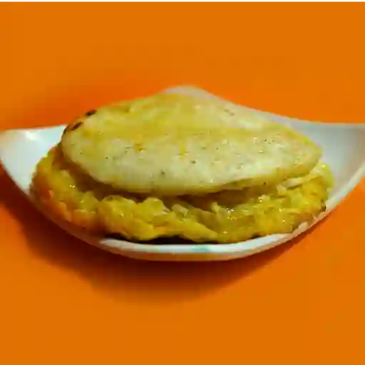 Arepa con huevos tortilla