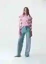 Camiseta Mujer Crudo Puro Claro Talla M 403G045 Naf Naf