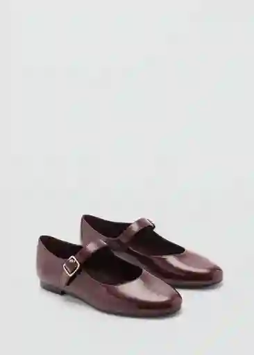 Zapatos Vernice Burdeos Talla 36 Mujer Mango
