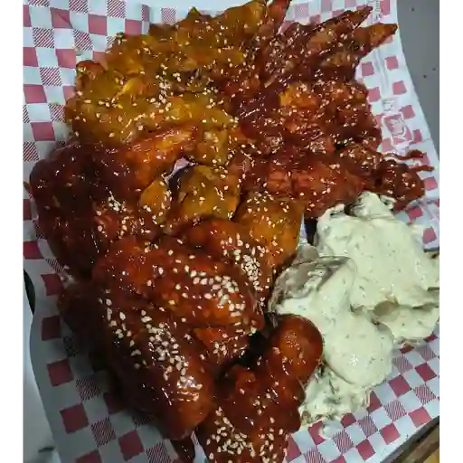 Alitas bbq x20 piezas mixtas