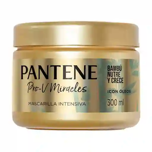 Mascarilla Intensiva Pantene Pro-V Miracles Tratamiento Capilar Bambu Nutre y Crece 300 ml