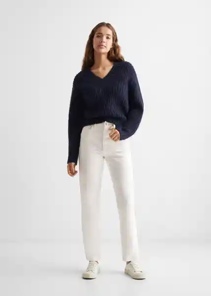 Jean Momfit Niñas Blanco Talla 19 Mango