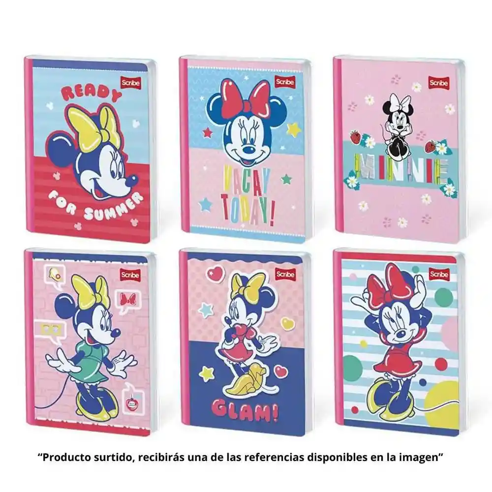 Scribe Cuaderno Cosido Cuadros Minnie Surtido