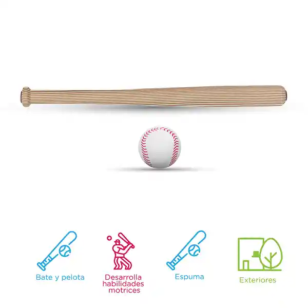 Set de Béisbol Con Bate y Pelota Miniso