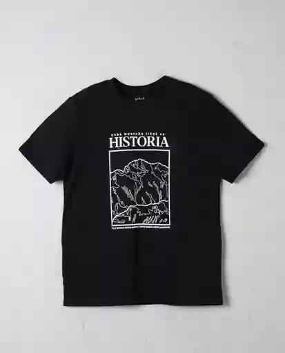 Camiseta Hombre Negro Talla XL 102G021 Rifle