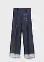 Pantalón Shirty Azul Talla XL Mujer Mango