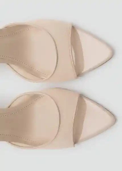 Sandalias Pepym Beige Talla 37 Mujer Mango