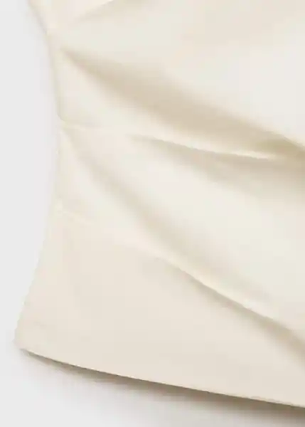 Top Bari Offwhite Talla M Mujer Mango