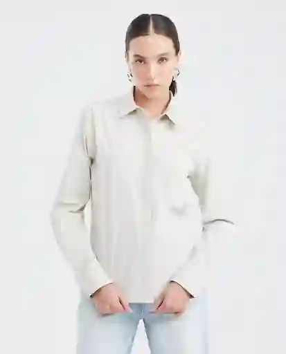 Camiseta Essential Poplin Crudo Beige Claro T L Chevignon
