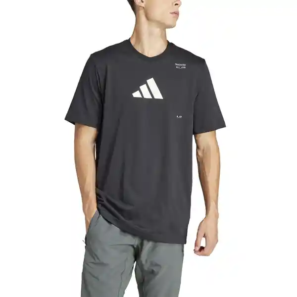 Adidas Camiseta Tr Cat G T Para Hombre Negro Talla L